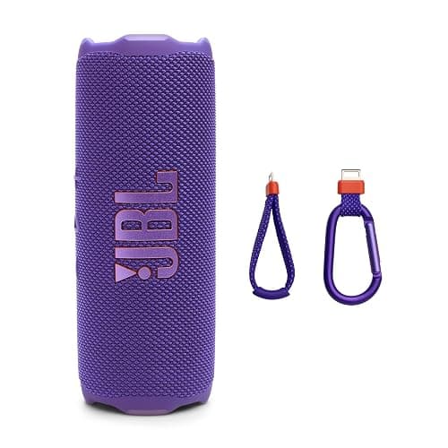 JBL Flip 7 - Portable Waterproof and Drop-Proof Speaker, Bold JBL Pro Sound with AI Boost, 16Hrs of Playtime, and PushLock System with Interchangeable Accessories (Purple)